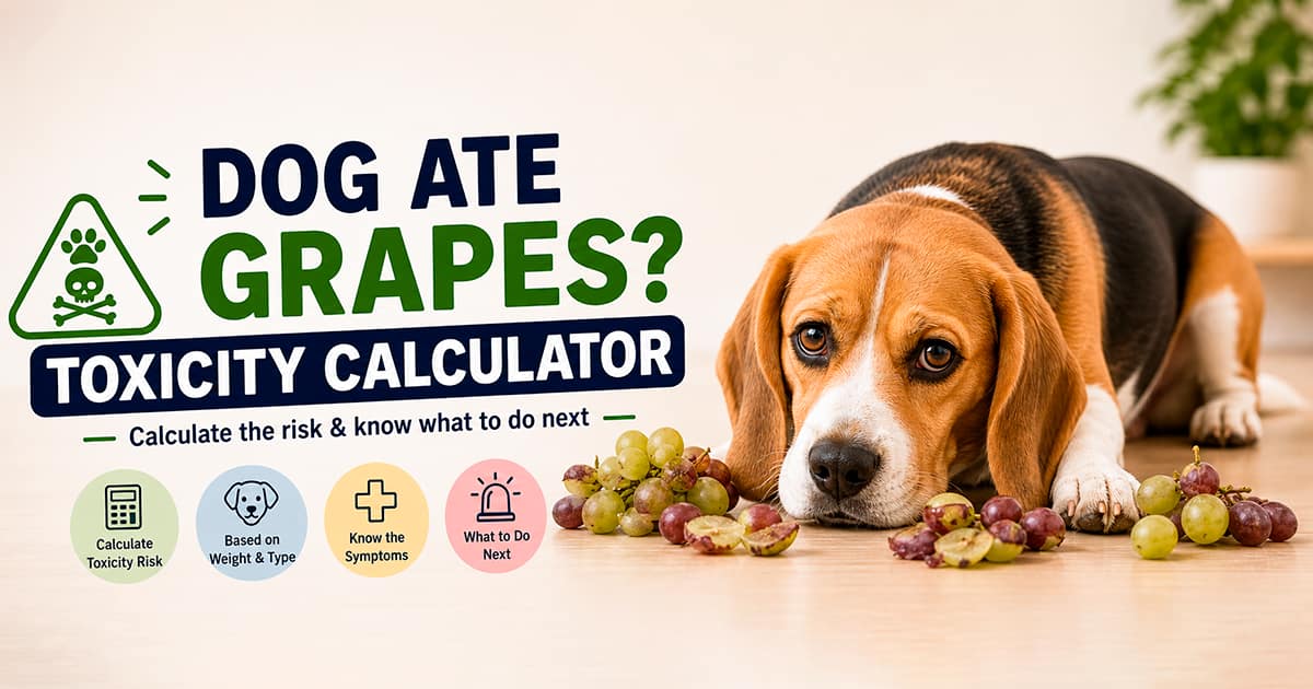 Dog Ate Grapes? Check Toxicity Calculator + What To Do